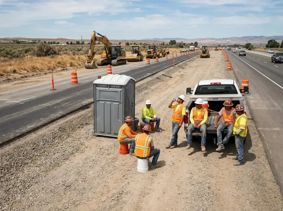 highway-road-construction-crew-007 — frequently asked questions, Porta Potty and Restroom Rentals in Texanna, OK